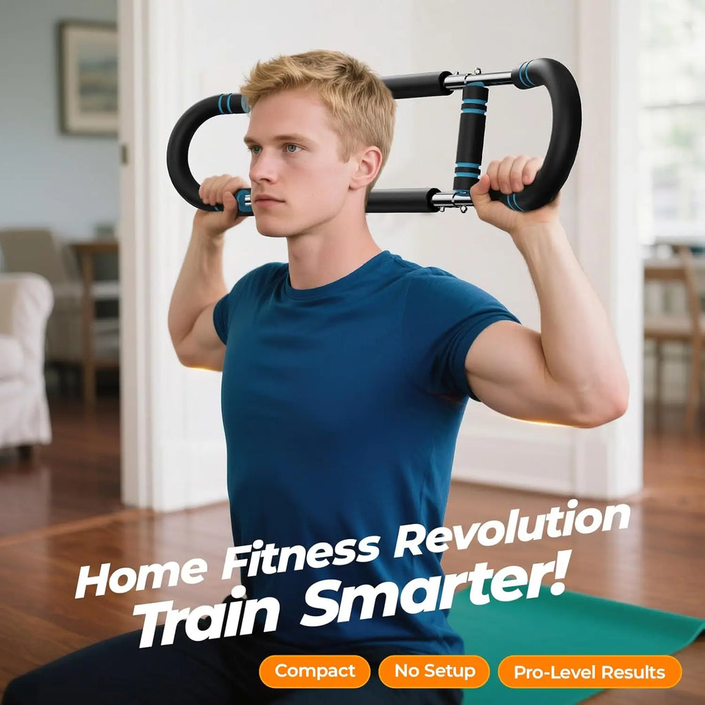 Adjustable U‑Shape Arm Trainer & Hand Gripper (60–100 lb) – Non‑Slip Power Twister for Home & Gym